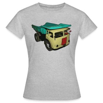 DDR Kipper - Frauen T-Shirt - Grau meliert - Vorne - AI Model Female 172 dark (172cm)