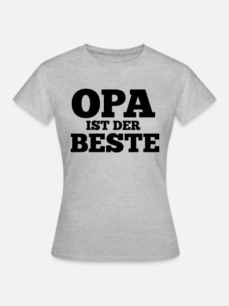 Lustiger Spruch für Opa Geschenkidee - Frauen T-Shirt - Grau meliert