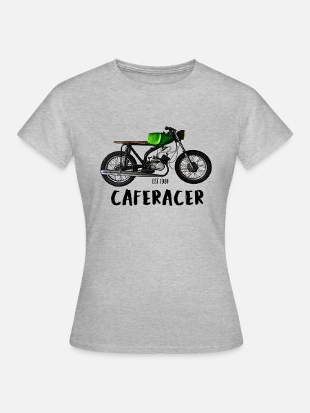Simson S51 Caferacer - Frauen T-Shirt - Grau meliert