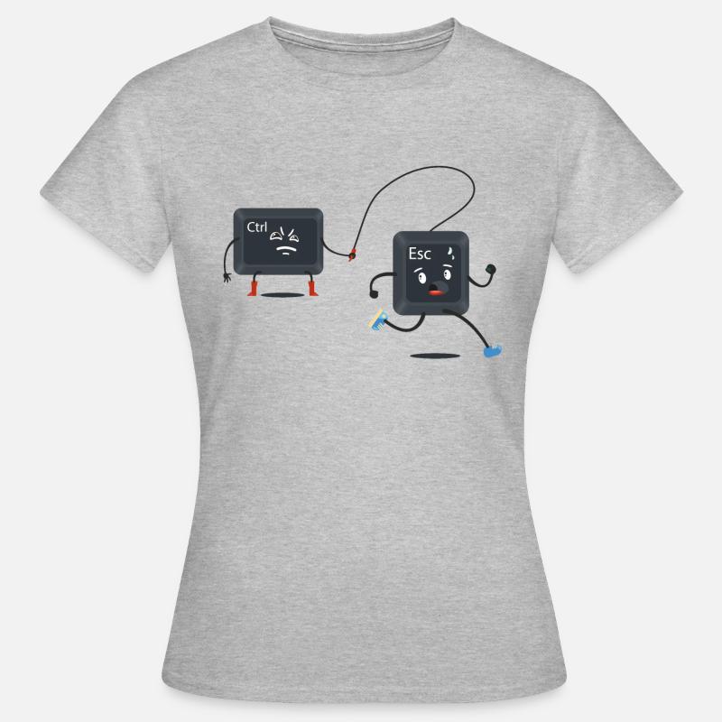 Ctrl Esc - Women's T-Shirt - heather grey