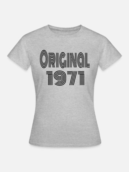 Original 1971 - Frauen T-Shirt - Grau meliert