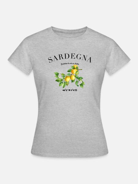 Sardinien Urlaub Reise Camping Sardegna - Frauen T-Shirt - Grau meliert