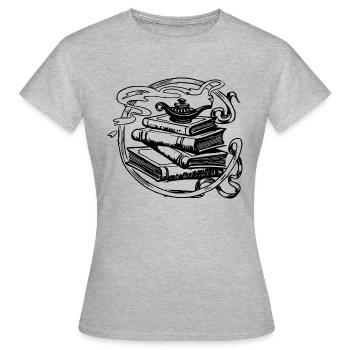lampe magique - T-shirt Femme - gris chiné - Devant - AI Model Female 172 dark (172cm)