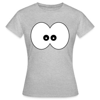 Funny cartoon eyes toes eyes kids gift - Women's T-Shirt - heather grey - Front - AI Model Female 172 dark (172cm)