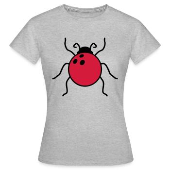 bowling sport verein kegeln kegelbahn bowlingbahn - Frauen T-Shirt - Grau meliert - Vorne - AI Model Female 172 dark (172cm)