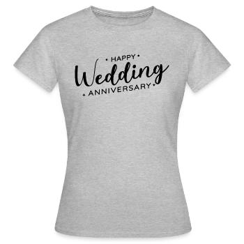 Congratulation Anniversary Anniversary Anniversary - Women's T-Shirt - heather grey - Front - AI Model Female 172 dark (172cm)