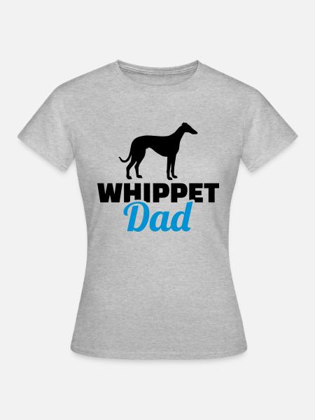 Whippet - T-shirt dam - gråmelerad