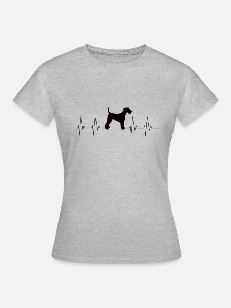 Terrier Love - Frauen T-Shirt - Grau meliert