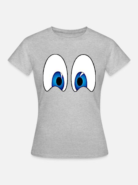 Augen 4 - Dame-T-shirt - grå meleret