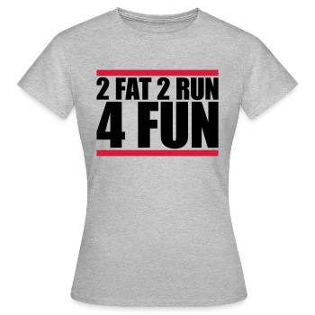 Bar 2 Fat - Women's T-Shirt - heather grey - Front - AI Model Female 172 dark (172cm)