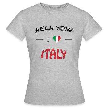 I love Italy - Frauen T-Shirt - Grau meliert - Vorne - AI Model Female 172 dark (172cm)