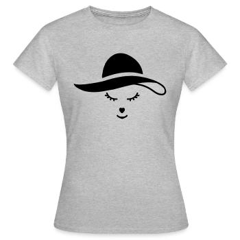 lady en noir - T-shirt Femme - gris chiné - Devant - AI Model Female 172 dark (172cm)