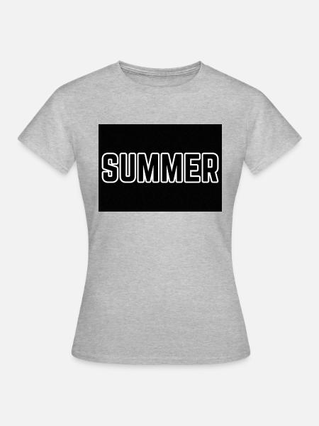 SUMMER - Frauen T-Shirt - Grau meliert