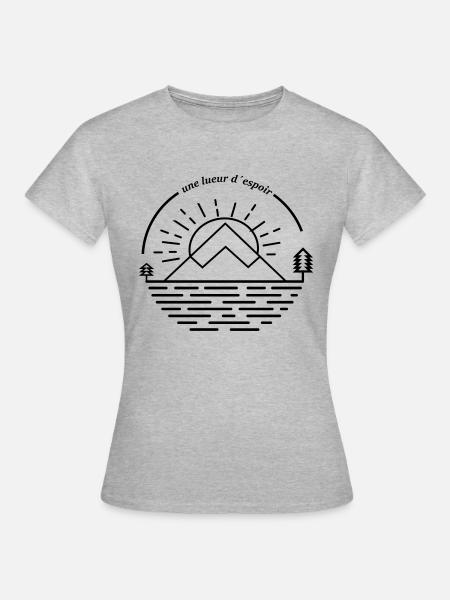 Mes logos - Frauen T-Shirt - Grau meliert