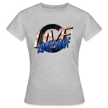 Bday Beagle Propriétaire Dictons amusants - T-shirt Femme - gris chiné - Devant - AI Model Female 172 dark (172cm)