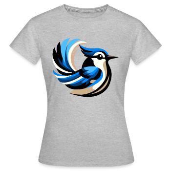 Blue jay - Women's T-Shirt - heather grey - Front - AI Model Female 172 dark (172cm)