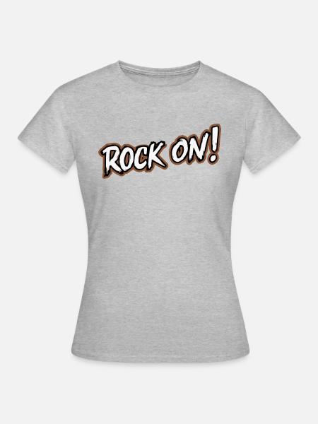 HERAUFSCHRAUBEN - Frauen T-Shirt - Grau meliert