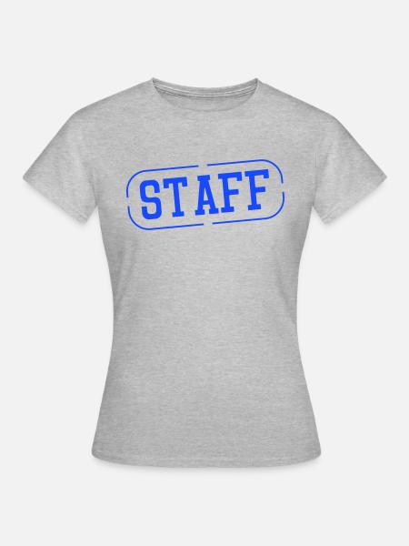 staff - Frauen T-Shirt - Grau meliert