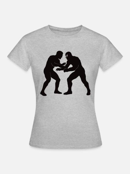 wrestling - Frauen T-Shirt - Grau meliert