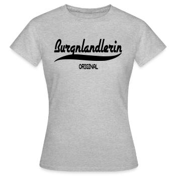 Burgenland - Frauen T-Shirt - Grau meliert - Vorne - AI Model Female 172 dark (172cm)