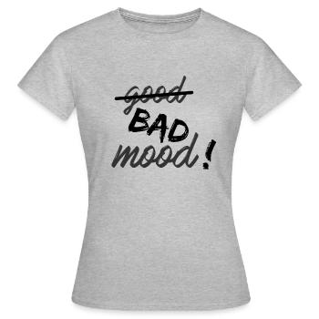 Schlechte Laune! - Frauen T-Shirt - Grau meliert - Vorne - AI Model Female 172 dark (172cm)