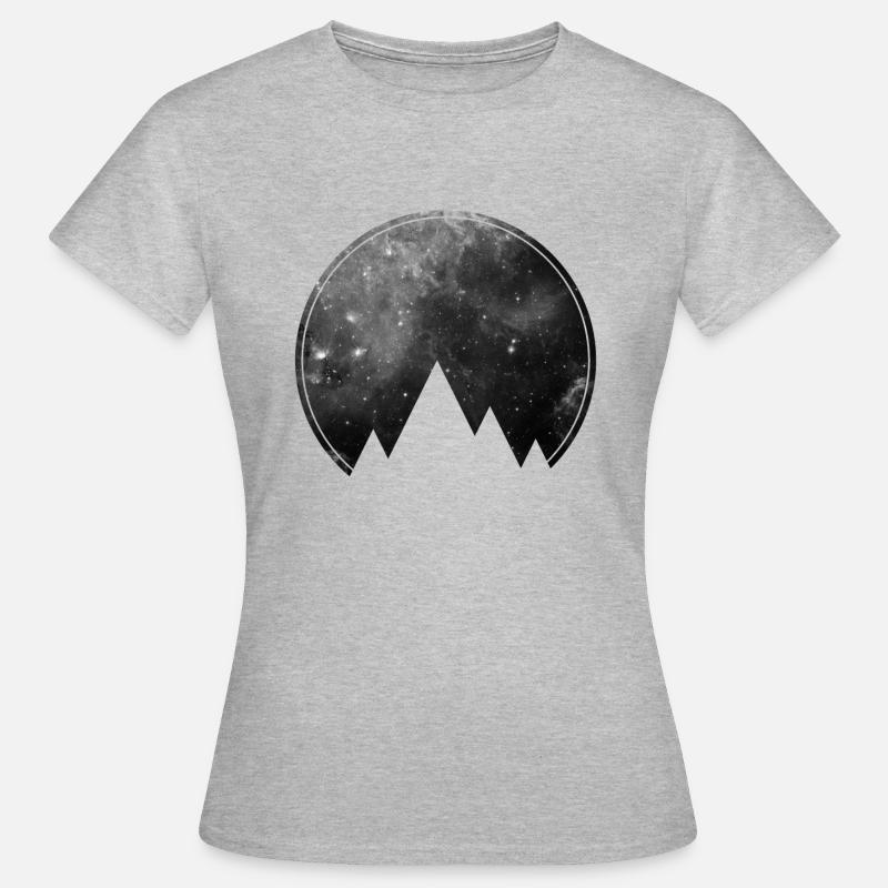 Space Mountains - Women's T-Shirt - heather grey