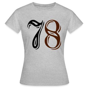 Swagg Dept. 78 - T-shirt Femme - gris chiné - Devant - AI Model Female 172 dark (172cm)