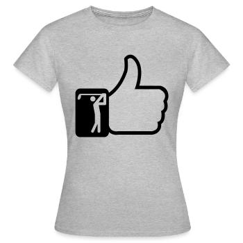 Like golf - Women's T-Shirt - heather grey - Front - AI Model Female 172 dark (172cm)