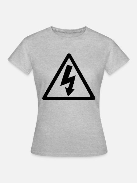 électricité - T-shirt Femme - gris chiné