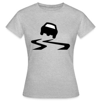 derapage - Frauen T-Shirt - Grau meliert - Vorne - AI Model Female 172 dark (172cm)