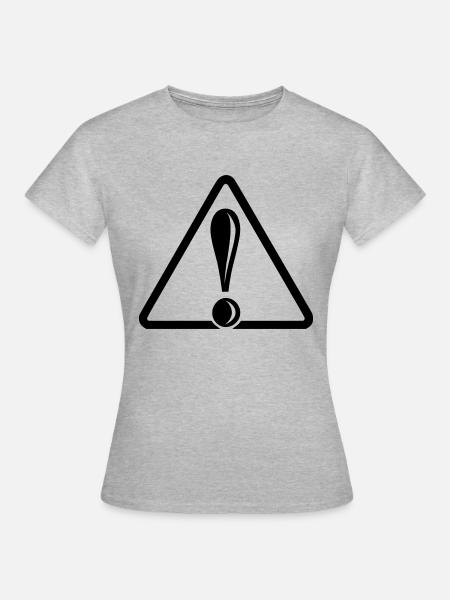 Achtung - Frauen T-Shirt - Grau meliert