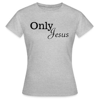 Jesus Christ God God - Women's T-Shirt - heather grey - Front - AI Model Female 172 dark (172cm)