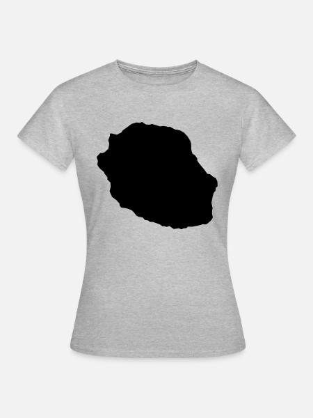 Reunion black - Frauen T-Shirt - Grau meliert