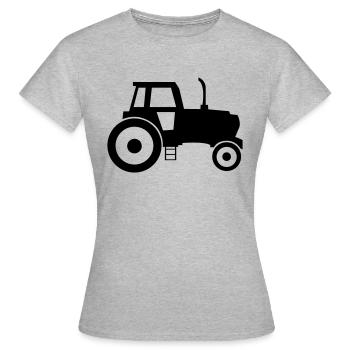 tracteur - T-shirt Femme - gris chiné - Devant - AI Model Female 172 dark (172cm)