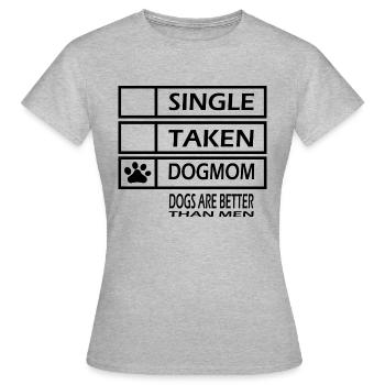 Chien chien - T-shirt Femme - gris chiné - Devant - AI Model Female 172 dark (172cm)