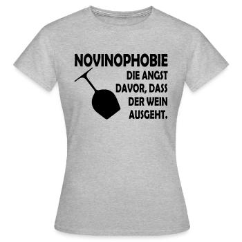 Wein Pfalz Vino Schorle - Frauen T-Shirt - Grau meliert - Vorne - AI Model Female 172 dark (172cm)