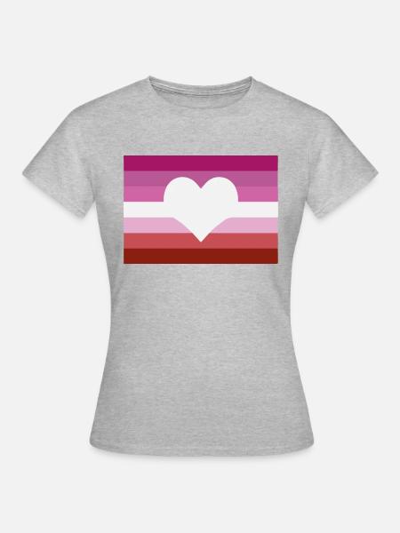 LGBTQ+ Lesbian - Frauen T-Shirt - Grau meliert