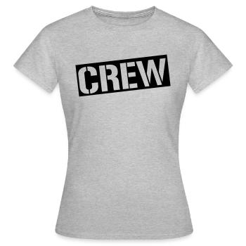 équipage - T-shirt Femme - gris chiné - Devant - AI Model Female 172 dark (172cm)