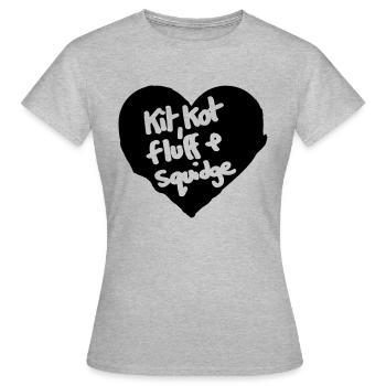Kit Kot Fluff & Squidge - Women's T-Shirt - heather grey - Front - AI Model Female 172 dark (172cm)