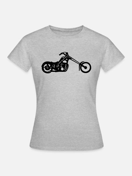 Chopper 01 - Frauen T-Shirt - Grau meliert