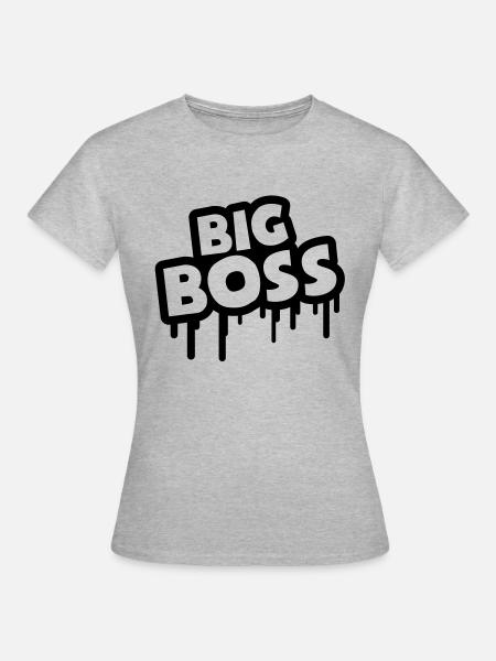 big_boss_u1 - Frauen T-Shirt - Grau meliert