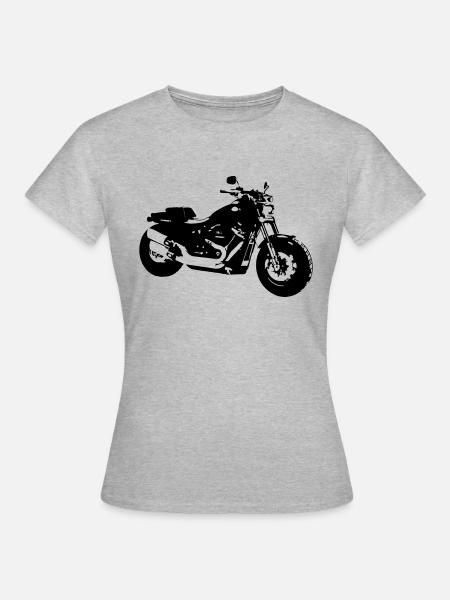 Davidson Fatbob 114 - Frauen T-Shirt - Grau meliert