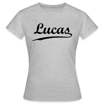 lucas - T-shirt Femme - gris chiné - Devant - AI Model Female 172 dark (172cm)