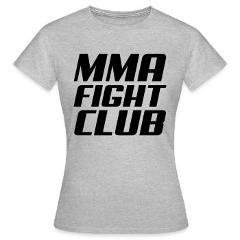 mma - Frauen T-Shirt - Grau meliert - Vorne - AI Model Female 172 dark (172cm)