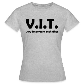 techniker - Frauen T-Shirt - Grau meliert - Vorne - AI Model Female 172 dark (172cm)