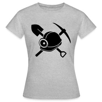 mineur - T-shirt Femme - gris chiné - Devant - AI Model Female 172 dark (172cm)