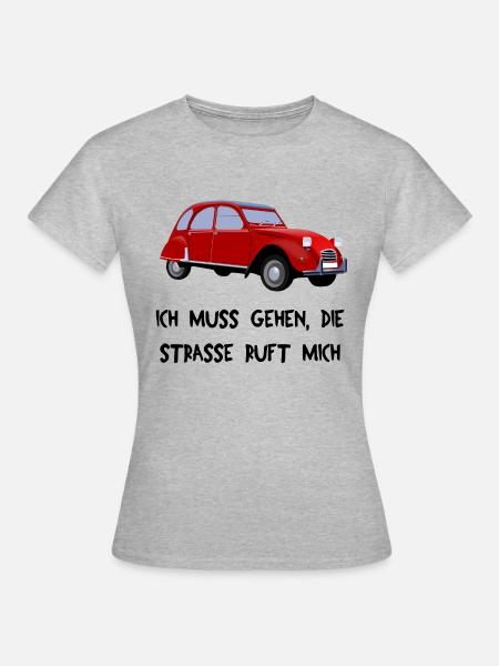 Automobil - Frauen T-Shirt - Grau meliert