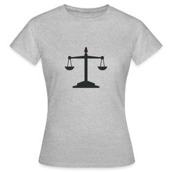 weight scale - Women's T-Shirt - heather grey - Front - AI Model Female 172 dark (172cm)