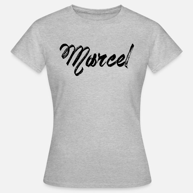 Marcel - T-shirt Femme - gris chiné