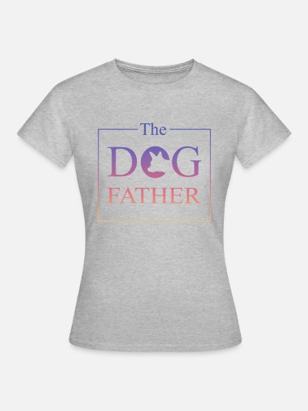 The Dogfather - Frauen T-Shirt - Grau meliert